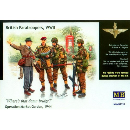 1/35 MasterBox WWII British Paratroopers Operation Market Garden 1944  3533
