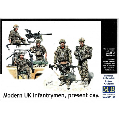 1/35 Master Box Modern UK Infantrymen, Present Day, Figures 35180