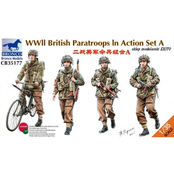 1/35 Bronco WWII British Paratroops in Action Set A 35177