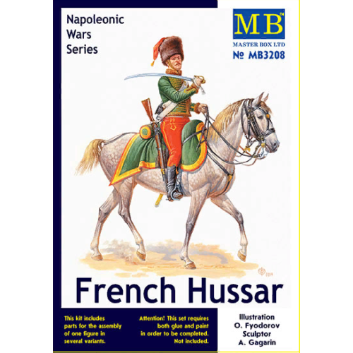 1/32 MasterBox French Hussar Napoleonic Wars era 3208