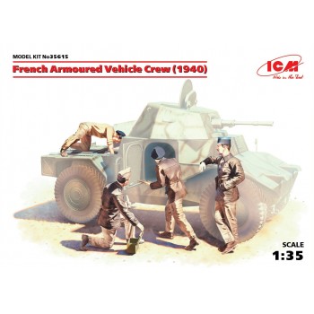 1/35 ICM French Armoured Vehicle Crew (1940)(4 figures) 35615