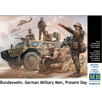 1/35 MasterBox Bundeswehr, Modern German Military Men (5 Figures) 35195