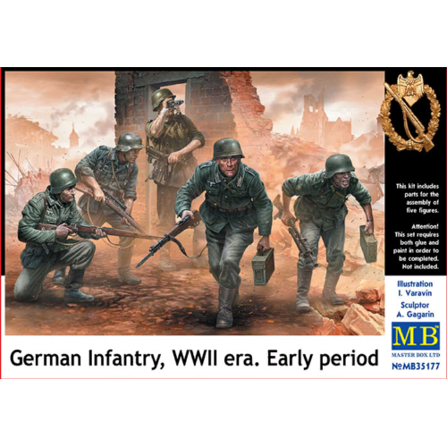 1/35 Master Box German Infantry WWII era Early period 35177 