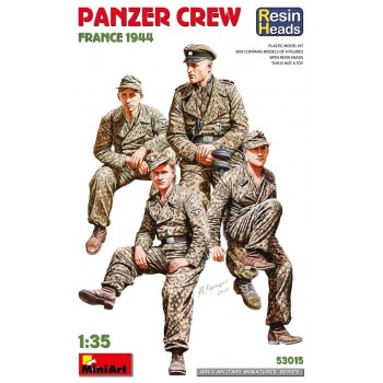 1/35  MiniArt WWII German Panzer Crew France 1944 w/Resin Heads (4 Figures) 53015