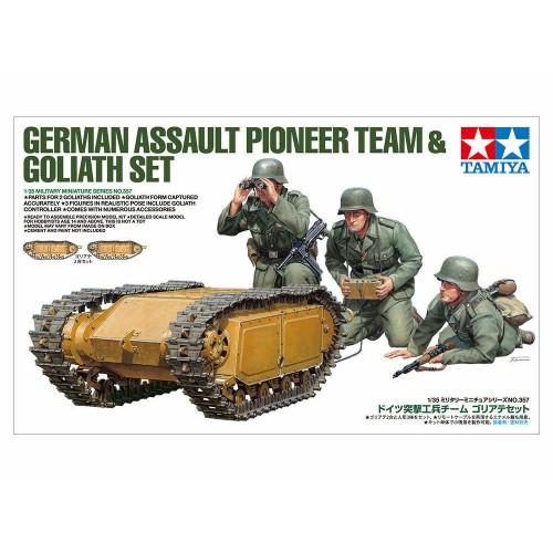 1/35 Tamiya German Assault Pioneer Team & Goliath Set 35357