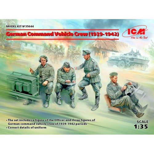 1/35 ICM German Command Vehicle Crew (1939-1942) 35644