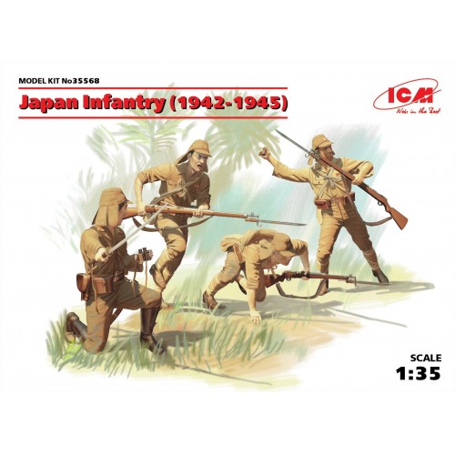 1/35 ICM  Japan Infantry (1942-1945) (4 figures) 35568