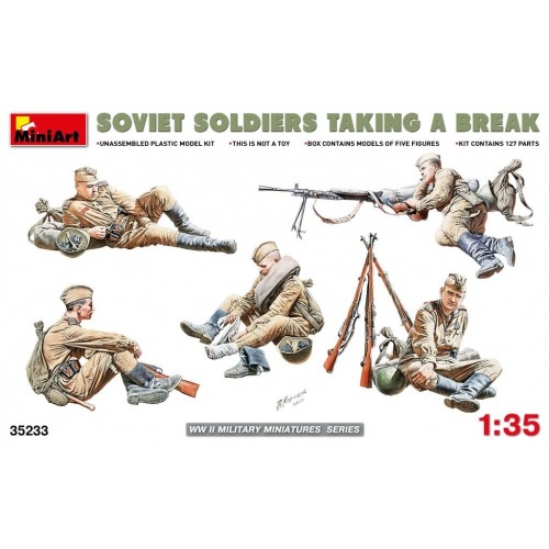 1/35 MiniArt Soviet Soldiers Taking a Break - 5 figures 35233
