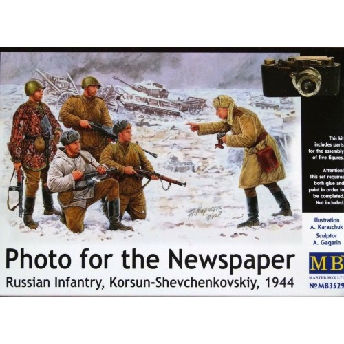 1/35 Masterbox Russian Infantry "Photo For The Newspaper" 1944  3529