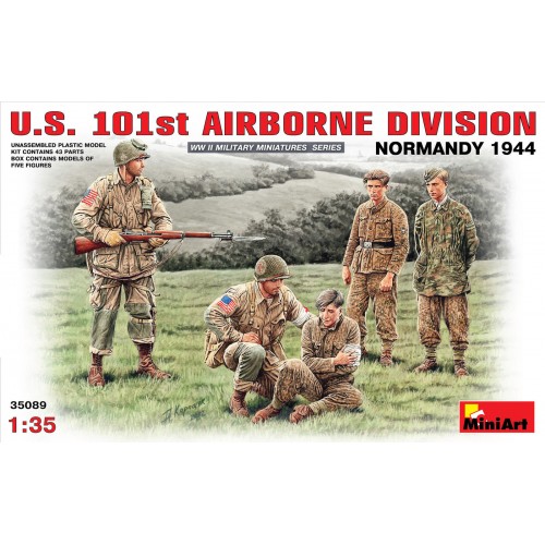 1/35 MiniArt WWII US 101st Airborne Division (Normandy 1944) w/ Prisoners 35089