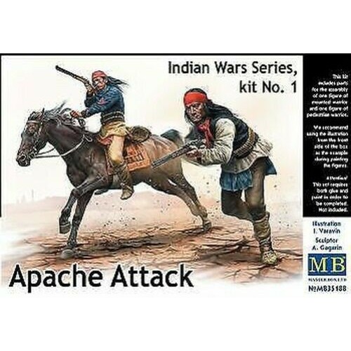 1/35 Master Box Indian Wars Series, kit No.1. Apache Attack 35188 