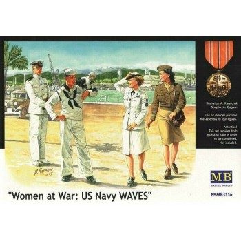 1/35 Master Box Women At War: US Navy Waves 3556 