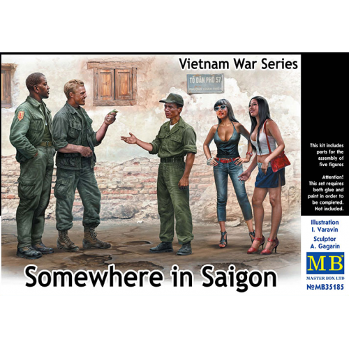 1/35 MasterBox Somewhere in Saigon, Vietnam War Series - 5 figures MB35185