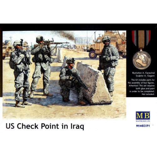 1/35 Master Box US Check Point in Iraq, Figures 3591