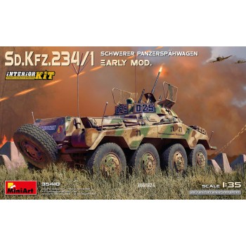 1/35 MiniArt Sd.Kfz.234/1 Schwerer Panzerspähwagen (2 cm). Early Mod. Interior Kit 35410