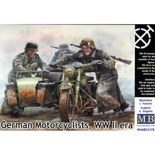 1/35 MasterBox German Motorcyclists WWII MB35178