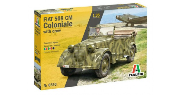 ITALERI 6550 1/35 Fiat 508 CM Coloniale with Crew ASKERİ ARAÇ MAKETİ