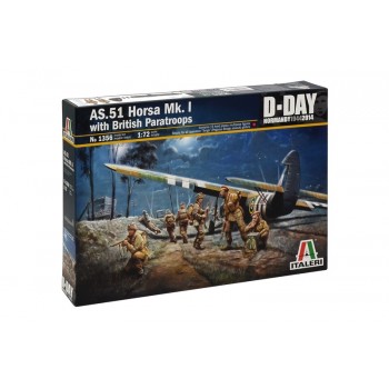 1/72 Italeri AS.51 HORSA Mk.I with British Paratroops 1356 