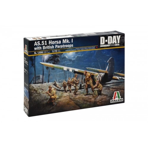 1/72 Italeri AS.51 HORSA Mk.I with British Paratroops 1356 