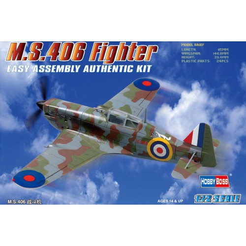 1/72 HobbyBoss  WWII French MS 406 Fighter 80235