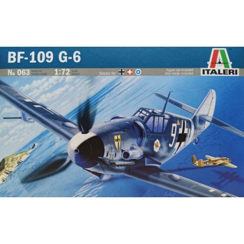 1/72 Italeri Messerschmitt BF-109 G-6 Fighter 0063