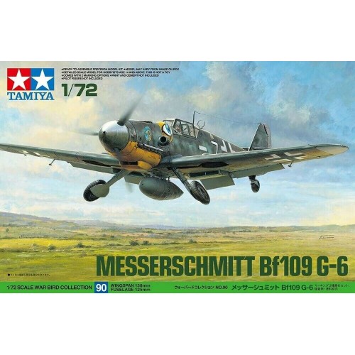 1/72 Tamiya Messerschmitt Bf109 G-6 Plastic Model Kit 60790