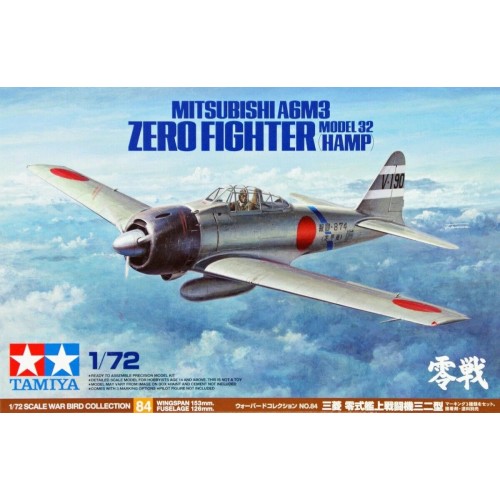 1/72 Tamiya Mitsubishi A6M3 Zero Fighter Type 32(Hamp) 60784 