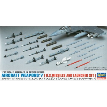 1/72 Hasegawa X72-9 US Missiles & Launcher Set  Aircraft Weapons V 35009