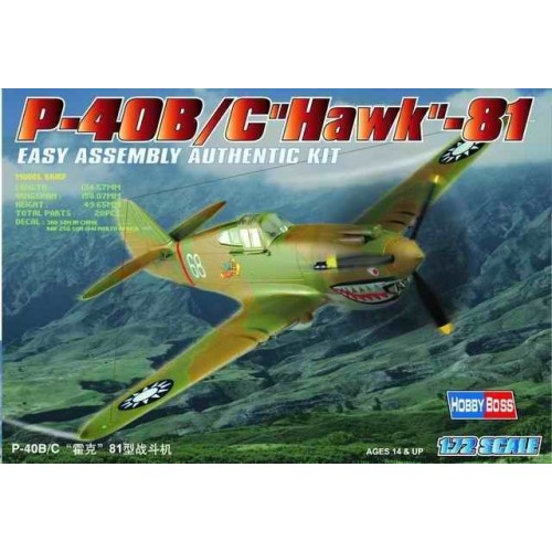 1/72 Hobbyboss P-40B/C ''HAWK''-81A 80209
