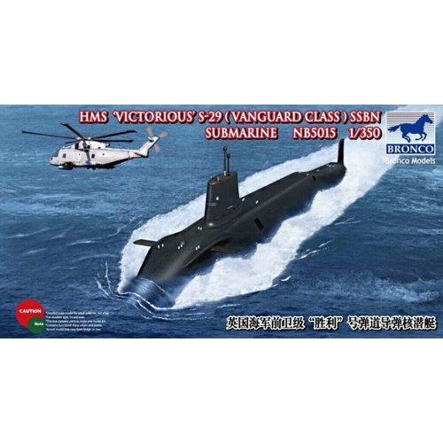 1/350 Bronco HMS Victorius S-29 (Vanguard Class) SSBN Submarine NB5015 