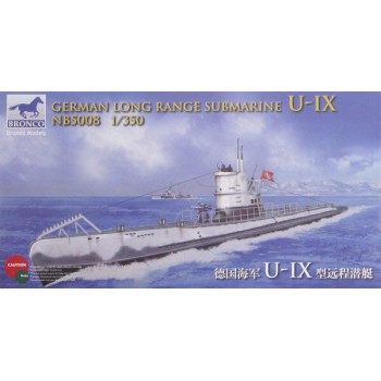 1/350 Bronco German Long Range Submarine U-IX NB5008 
