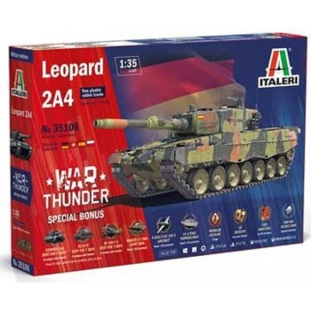 1/35 Italeri War Thunder: German Main Battle Tank Leopard 2A4 - New gluable rubber tracks 35106