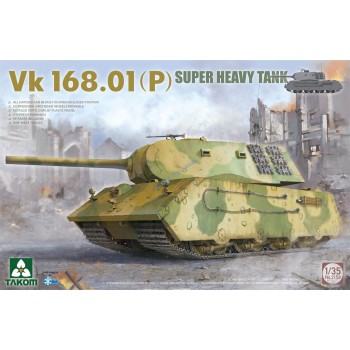 1/35  Takom  VK.168.01 (P) Super Heavy Tank Plastic Model Kit 2158