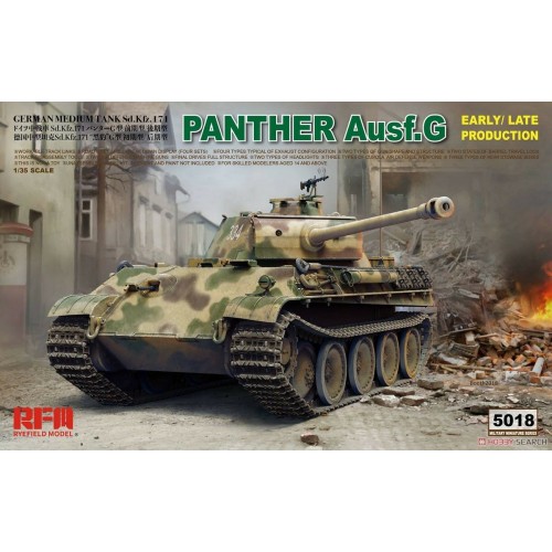 1/35 Rye Field Model Panther Ausf.G Early/ Late productions RFM5018 