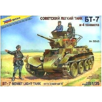 1/35 Zvezda BT-7 Soviet Light Tank with Crew of 4 3545