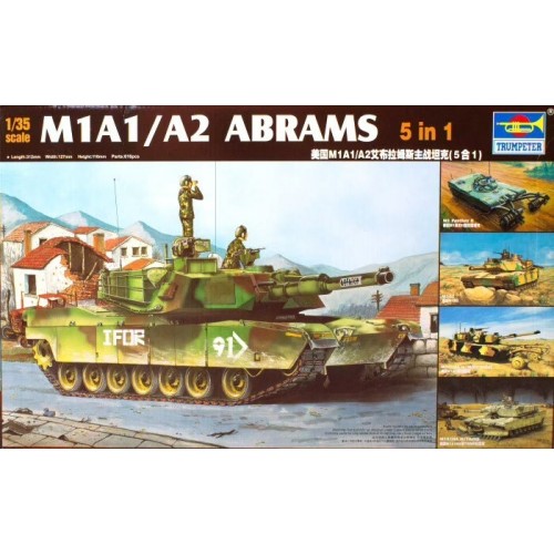 1/35 Trumpeter 35 M1A1/A2 Abrams 5 in 1 01535