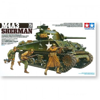 1/35 Tamiya US Medium Tank M4A3 Sherman 75mm Gun Late Production 35250
