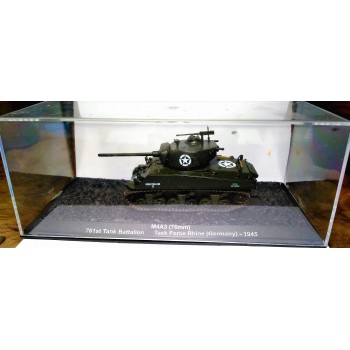 1/72 DeAgostini M4A3 (76mm) 761st Tank Battalion Task Force Rhine (Germany) 1945