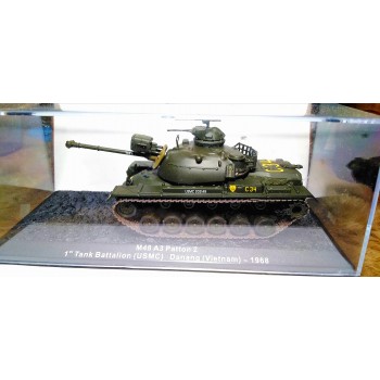 1/72 DeAgostini M48 A3 Patton 1st Tank Battalion (USMC) Danang (Vietnam) 1968