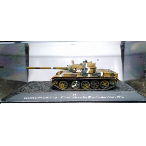 1/72 De Agostini T-54 Czechoslovakia Army Vitava River Sector Czechoslovakia 1978