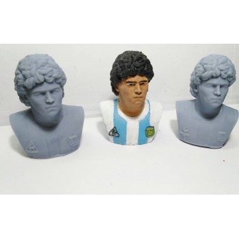 Maradona Painted Statue Argentina 1986