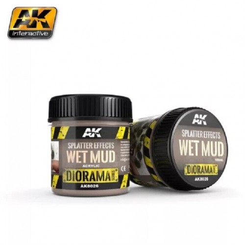 AK Interactive AK8026 - Splatter Effects Wet Mud - 100Ml