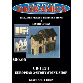 1/35 Custom Dioramas European 2 Story Stone Shop CD1124