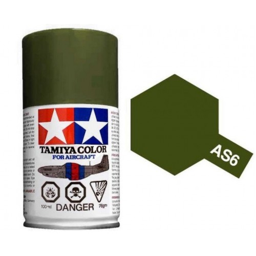 Tamiya AS-6 Olive Drab(USAAF) Acrylic Aircraft Colours 86506 