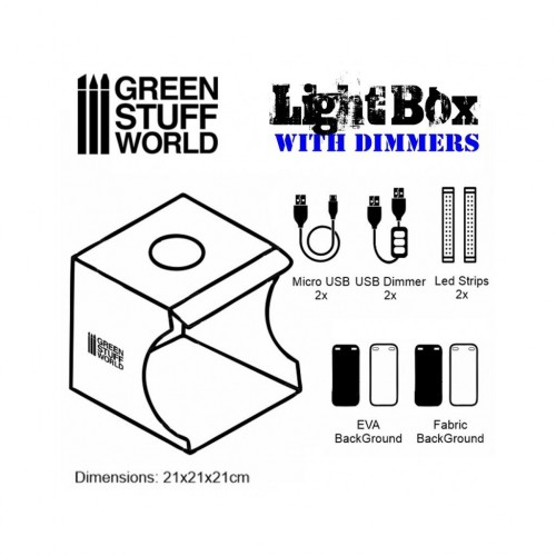Green Staff Light box with Dimmers GSW1684