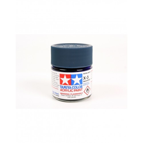 TAMIYA X-3 ROYAL BLUE - ACRYLIC PAINT (GLOSS) 23ML 81003