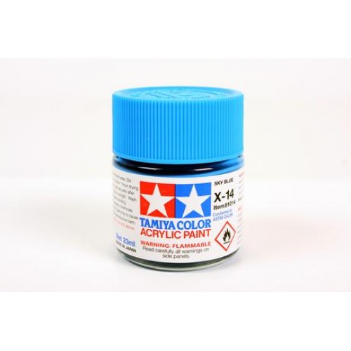 TAMIYA X-14 SKY BLUE - ACRYLIC PAINT (GLOSS) 23ML 81014