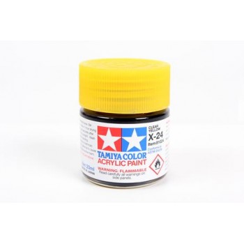 TAMIYA X-24 CLEAR YELLOW - ACRYLIC PAINT (CLEAR) 23ML 81024
