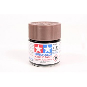 TAMIYA X-33 BRONZE - ACRYLIC PAINT (METALLIC) 23ML 81033