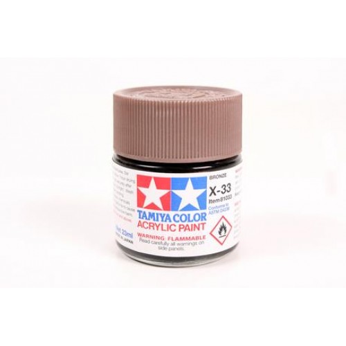 TAMIYA X-33 BRONZE - ACRYLIC PAINT (METALLIC) 23ML 81033